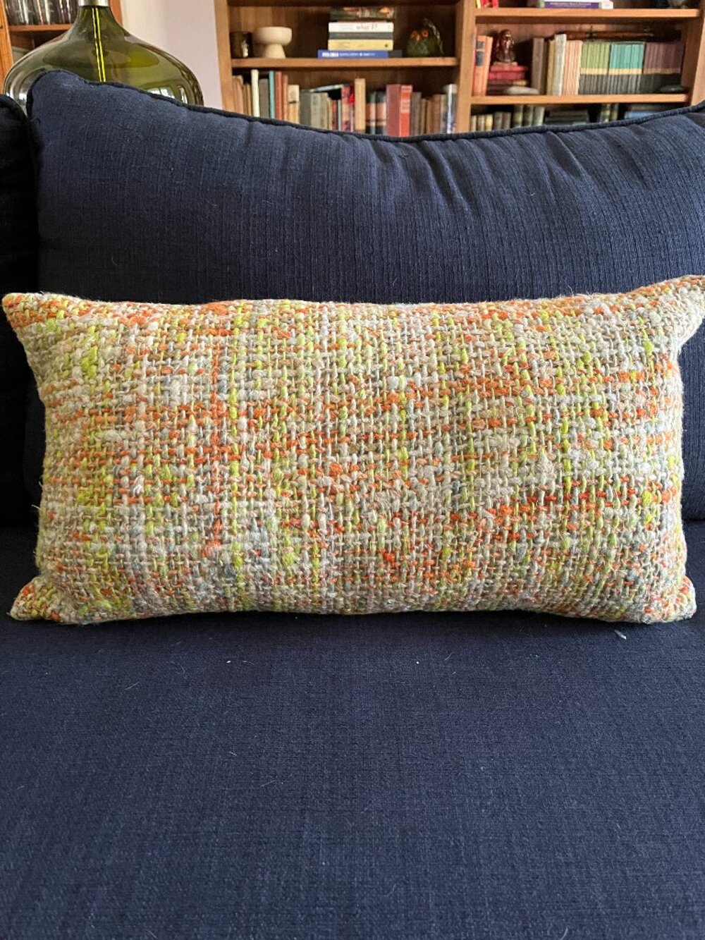 Room and Board Woven Throw Pillow Down Feather Insert
